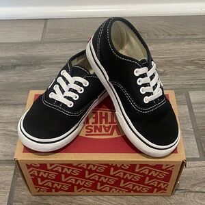 Vans Kids Black and White Sneakers
